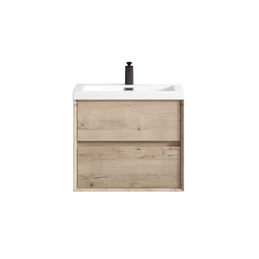 24 inch Sottile floating vanity in natural oak