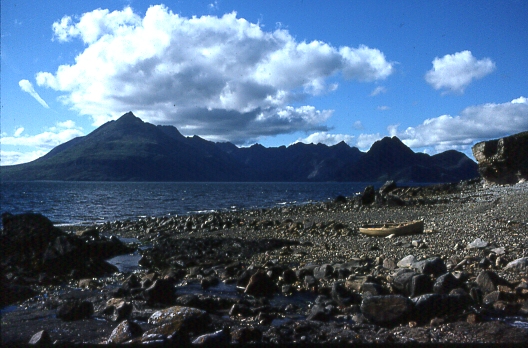 The Black Cuillin mountains from Elgol on Isle of Skye